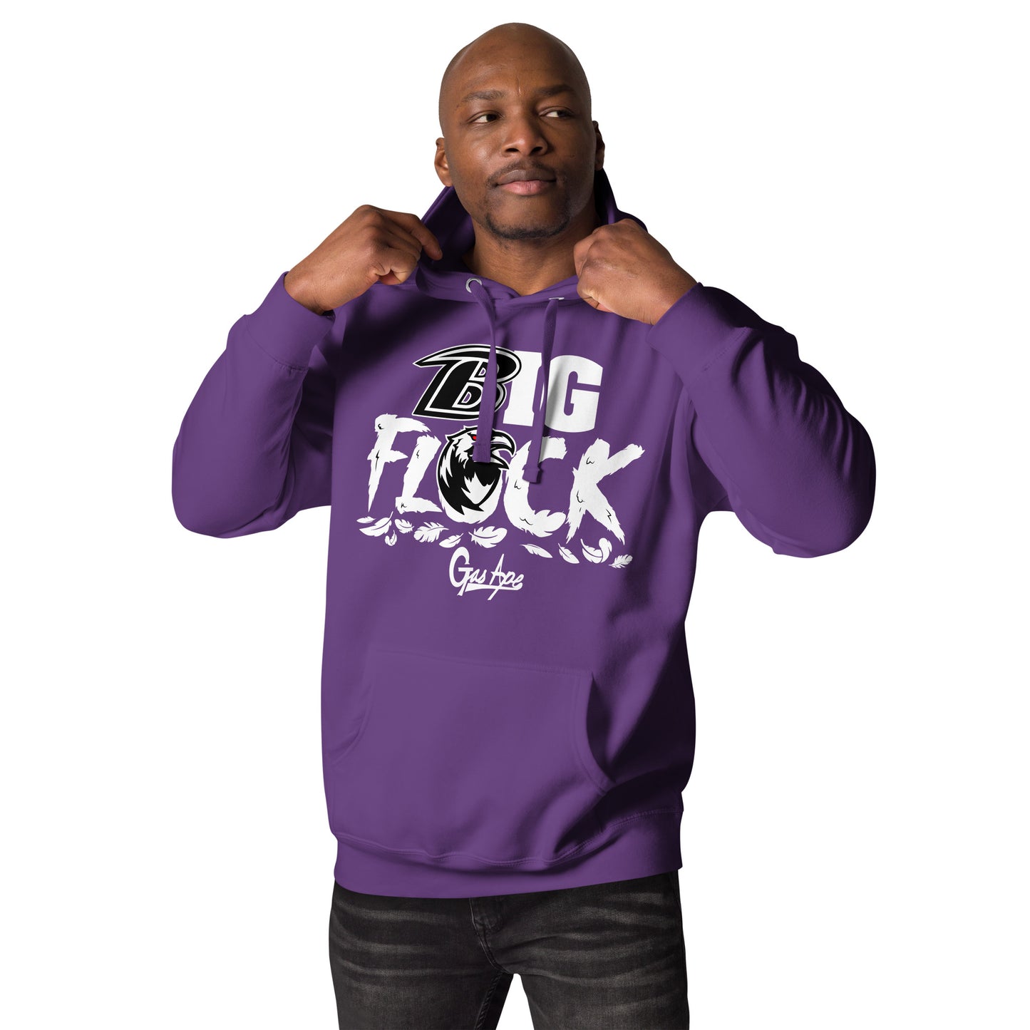 Purple Big Flock GasApe Hoodie