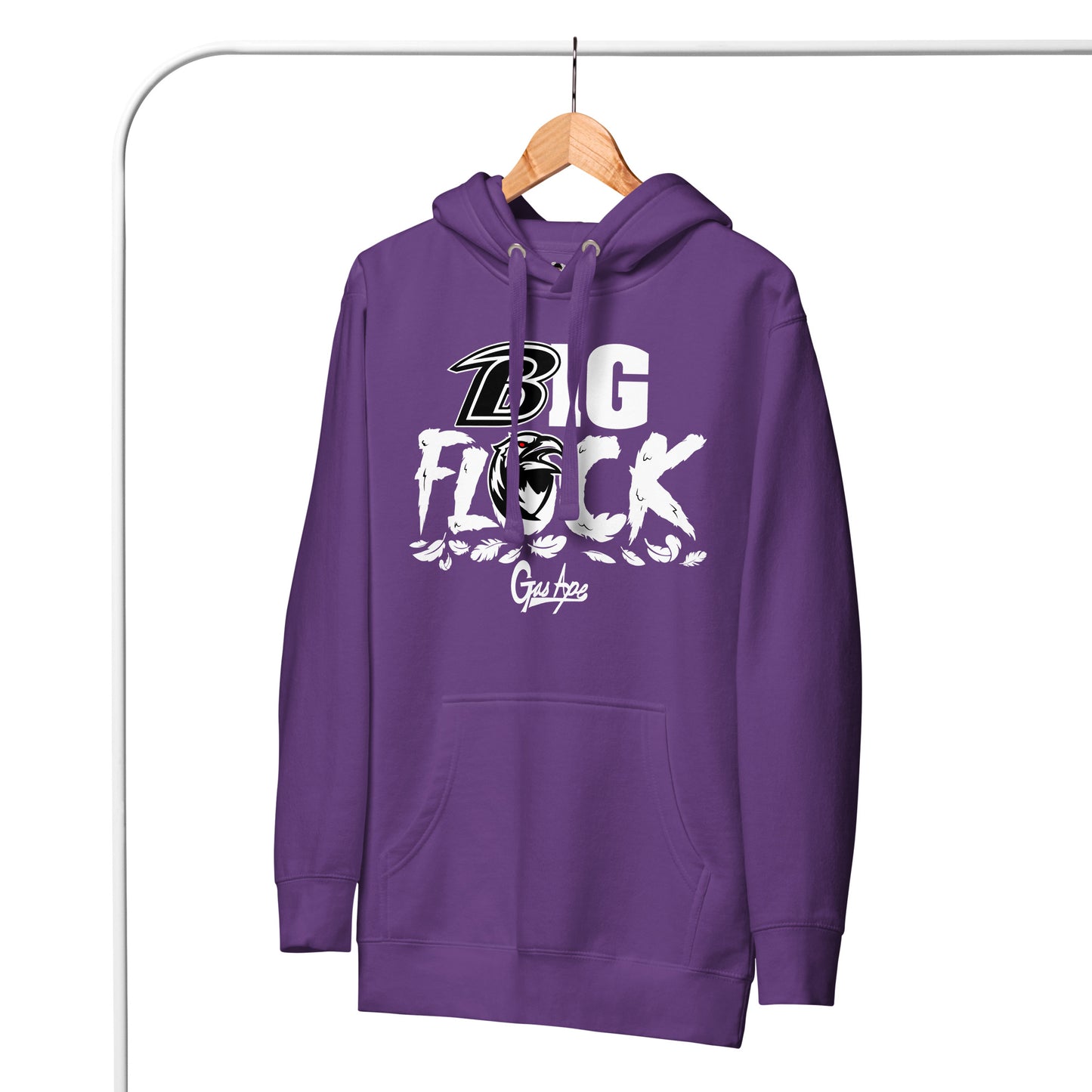 Purple Big Flock GasApe Hoodie
